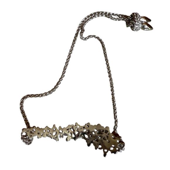 Kendra Scott Rhinestone Detail Slide Bracelet Silver - Picture 3 of 4